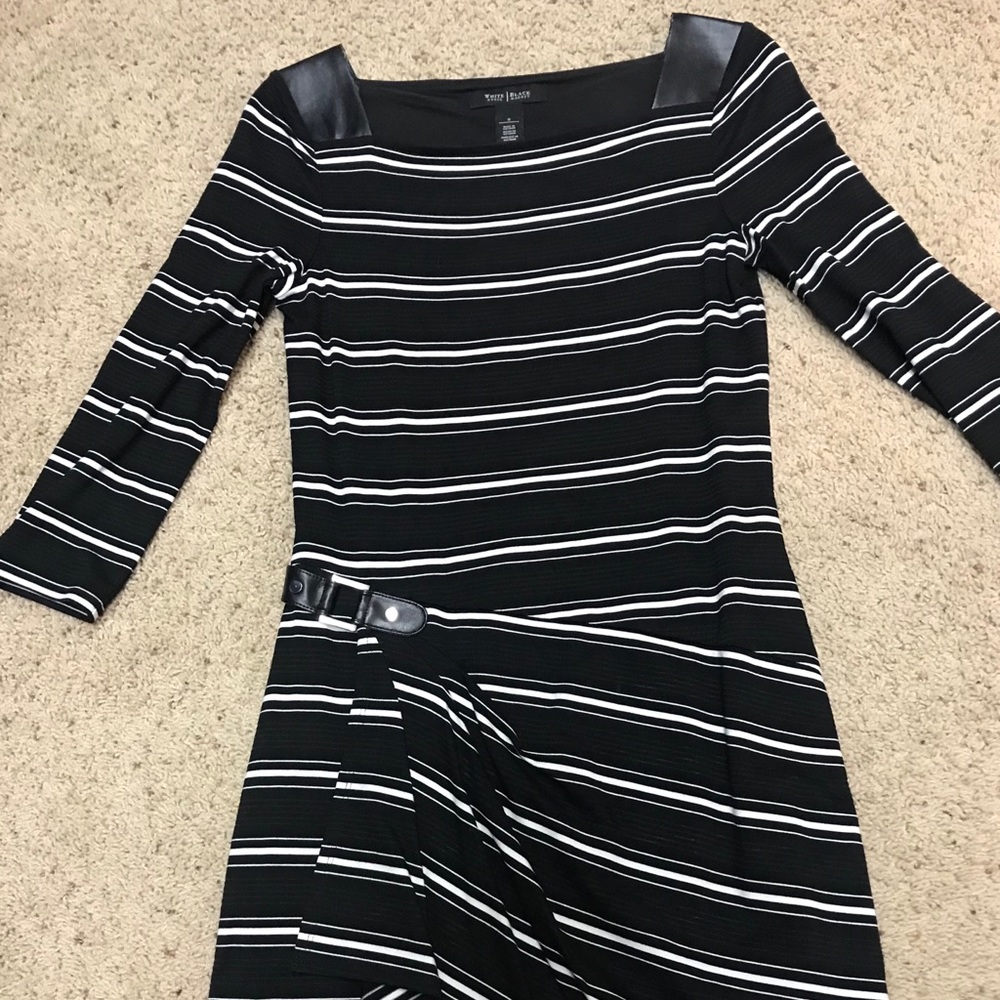 WHBM dress with stripes